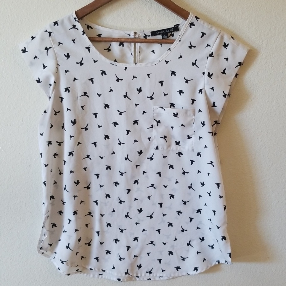 5/15$ Sheer bird shirt